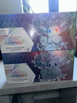 Pokemon TCG Scarlet & Violet Prismatic Evolutions Super-Premium Box SPC x 2 Seal - Image 1