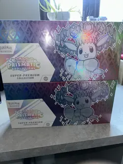Pokemon TCG Scarlet & Violet Prismatic Evolutions Super-Premium Box SPC x 2 Seal - Image 5