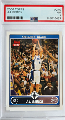 Topps 2006 J.J. Redick Rookie RC #240 PSA 7 Graded Orlando Magic NBA Duke - Image 1