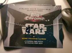 2023 Topps Star Wars Chrome 10 Pack Blaster Box Factory Sealed - Image 3