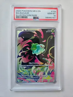 PSA 10 Bulbasaur 133/132 MEG EN-Mega Evolution Illustration Rare POKEMON - Image 1