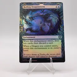 Roiling Dragonstorm (Foil) - TDM #296 Uncommon - NM / Mint Tarkir Single - Image 1
