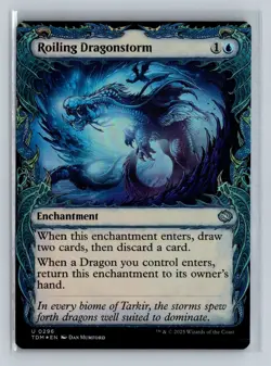 Roiling Dragonstorm (Foil) - TDM #296 Uncommon - NM / Mint Tarkir Single - Image 2