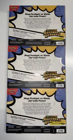 6x Pokemon TCG Mega Evolution—Ascended Heroes Mega Feraligatr ex Box Unopened - Image 4