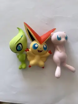 Pokemon Mythical Squishy - Squishy Only - Set of 3 [Mew/Celebi/Victini] RARE - Image 1