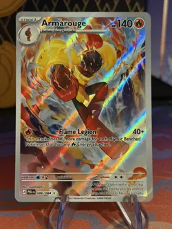 Pokemon TCG Armarouge 086/084 Illustration Rare Pitch Black Near Mint - Image 1