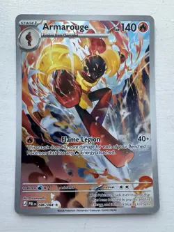 Pokemon TCG Armarouge 086/084 Illustration Rare IR Pitch Black Near Mint - Image 1