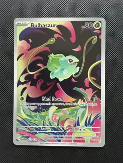 Pokemon TCG Bulbasaur Illustration Rare Mega Evolution Card 133/132 NM Condition - Image 1