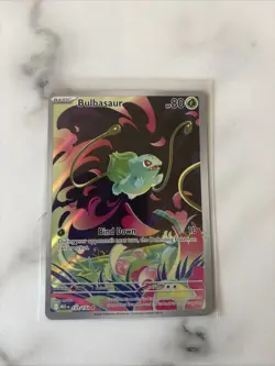 Pokemon TCG Mega Evolution Bulbasaur Card 133/132 Illustration Rare - Image 1