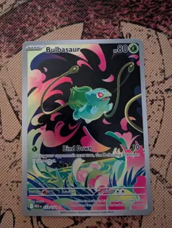 Pokemon TCG Mega Evolution Bulbasaur Card 133/132 Illustration Rare - Image 1