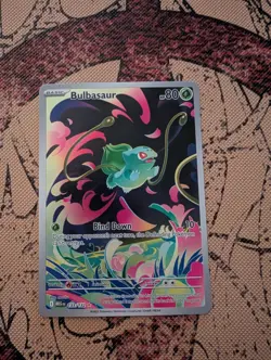 Pokemon TCG Mega Evolution Bulbasaur Card 133/132 Illustration Rare - Image 2
