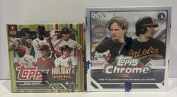2023 Topps Chrome Mega Box & 2023 Topps Holiday Mega Box-New & Factory Sealed! - Image 1