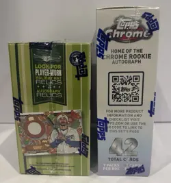 2023 Topps Chrome Mega Box & 2023 Topps Holiday Mega Box-New & Factory Sealed! - Image 2