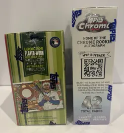 2023 Topps Chrome Mega Box & 2023 Topps Holiday Mega Box-New & Factory Sealed! - Image 4