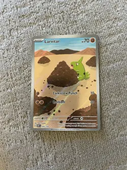 Larvitar Holo Pokemon Card 203/197 Sv03 - Image 1