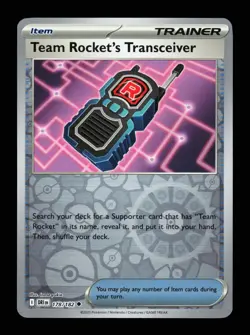 Team Rocket's Transceiver 178/182 Reverse Holo Destined Rivals Pokemon LP - Image 1