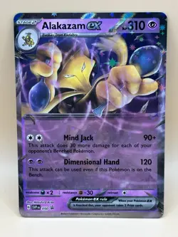 Pokemon TCG Svp Black Star Promo Alakazam ex SVP050 Scarlet And Violet Holo S&V - Image 1