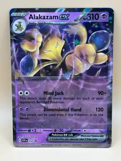 Pokemon TCG Svp Black Star Promo Alakazam ex SVP050 Scarlet And Violet Holo S&V - Image 3