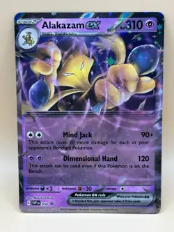Pokemon TCG Svp Black Star Promo Alakazam ex SVP050 Scarlet And Violet Holo S&V - Image 5