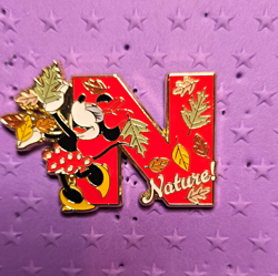 Disney Minnie Mouse "N" Nature Leaves Pin Single Disney Franchise - Image 1