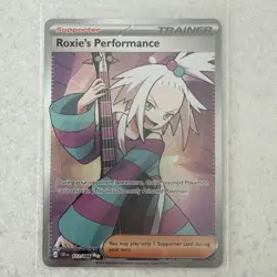 Pokemon TCG Roxie's Performance 112/086 Chaos Rising Full Art Holo NM - Image 1