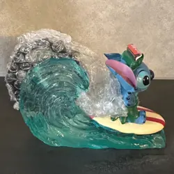 Disney Store Japan Stitch Tape dispenser Wave Surfing Hawaii F/S - Image 4