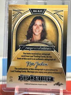 2024 Leaf Pop Century Kate Jackson Auto 3/3 Charlie's Angels eBay 1/1 - Image 2