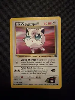 Erika's Jigglypuff 69/132 Gym Challenge Common - Pokemon Card NM/LP 69/132 TCG - Image 1