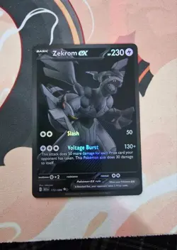 Pokemon TCG Zekrom EX 172/086 Black Bolt Mint condition! - Image 1