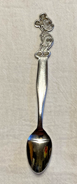 Vintage Walt Disney Prod. Mickey Mouse Stainless Child's Spoon By Bonny Japan - Image 1