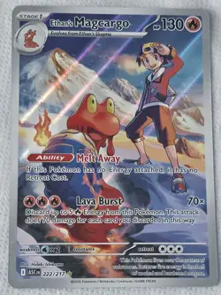 Pokemon TCG Ascended Heroes Ethan's Magcargo Illustration Rare 222/217 - Image 1