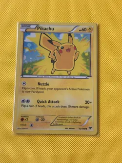 Pokemon Pikachu TCG Base Cosmos Holo Card 42/146 XY Base Set Near Mint - Image 1