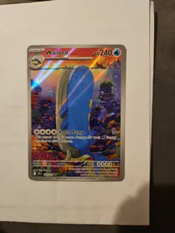 Pokemon TCG Wailord Special Illustration Rare Card Journey Together 162/159 - Image 1