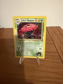 Pokemon Unlimited Edition Gym Heroes Erika's Vileplume 5/132 Holo HP/Damaged - Image 1