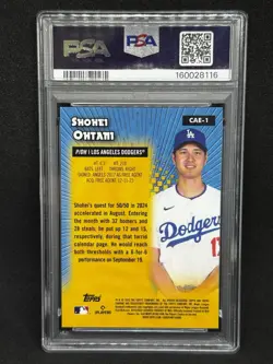 Shohei Ohtani 2025 Topps Chrome All-Etch #CAE-1 PSA 10 - Dodgers - Image 2