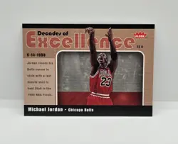 2007/08 Fleer MICHAEL JORDAN “DECADES OF EXCELLENCE” CHICAGO BULLS #10🔥RARE🔥 - Image 1