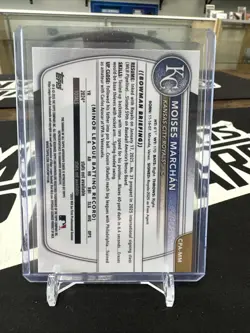 2025 Bowman Chrome - MOISES MARCHAN 1st RC - BLUE RAYWAVE REFRACTOR RC AUTO /150 - Image 3