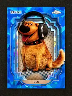 2024 Topps Chrome Sapphire Disney #136 DUG Blue Base UP Pixar Doug Carl Russell - Image 1