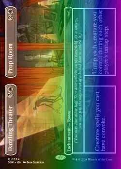 MTG Dazzling Theater (334/469) Duskmourn House of Horror NM FOIL - Image 1