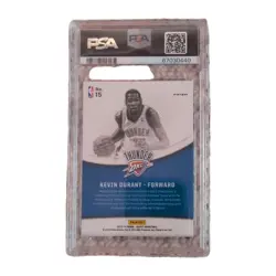 Kevin Durant PSA 10 Panini Select Skills #15 Silver Prizm Thunder Card - Image 2