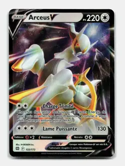 Carte Pokemon Arceus V 122/172 EB9 Stars Etincelantes Epee Bouclier - Image 1