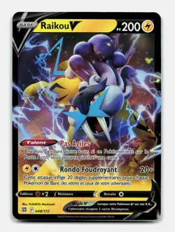 Carte Pokemon Raikou V 048/172 EB9 Stars Etincelantes Epee Bouclier - Image 1