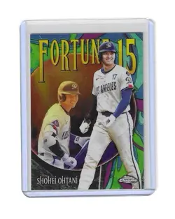 2025 Topps Chrome Update Fortune 15 Shohei Ohtani #F15-6 - Image 1