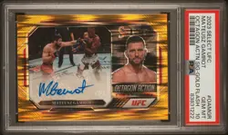 2023 Panini Select UFC Mateusz Gamrot Gold Flash Auto PSA 10 #OAMGR /10 - Image 1
