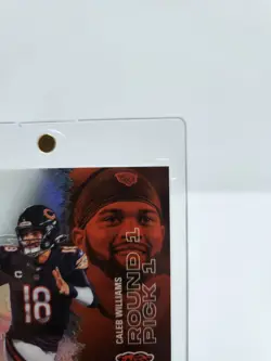 2025 Topps Signature Class Caleb Williams Chrome Autograph On Card Chicago Bears - Image 3