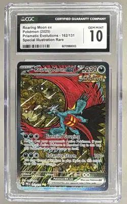CGC 10 Roaring Moon ex 162/131 Prismatic Evolutions SIR - Image 1