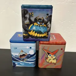 2024 Stacking Tins Pokemon TCG - Lot Of 3 Tins ONLY - Collectible Card Storage - Image 5