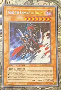 Yu-Gi-Oh! Gorz the Emissary of Darkness Effect Holo LE Secret RP02-EN000 - Image 1