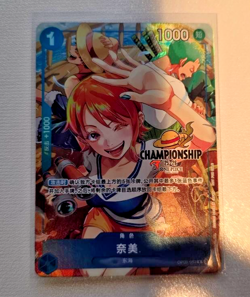 One Piece Chinese Card Game Championship 25-26 Nami OP09-050 R Alt Art US Seller - Image 3