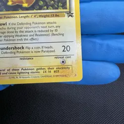 Wizards of the Coast Pikachu #1 1999 Black Star Promo Rare Condition LP - Image 5